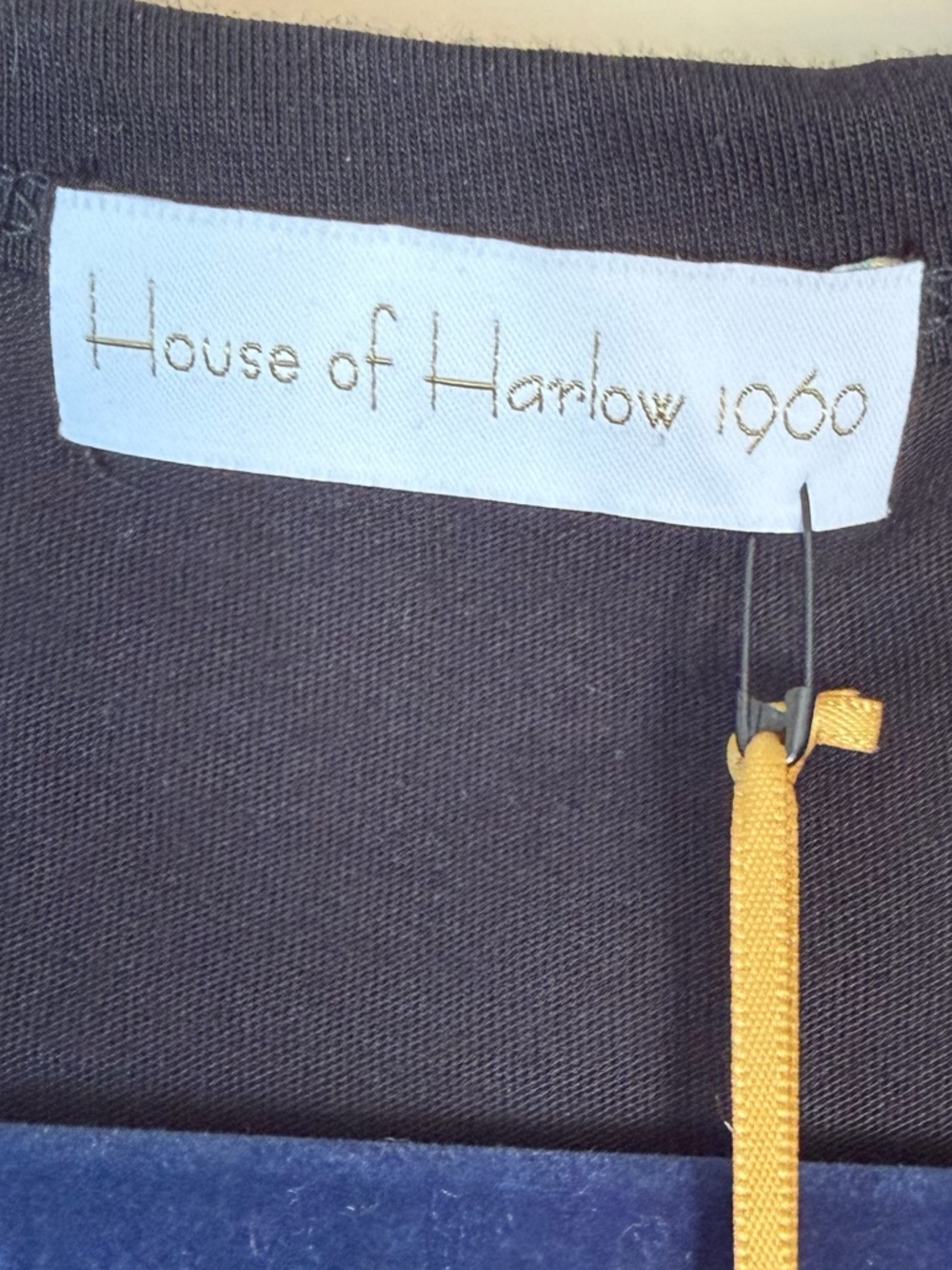 House of Harlow 1960 Black Bodysuit NWT Size S Sleeveless Cotton USA Made - Picture 5 of 13